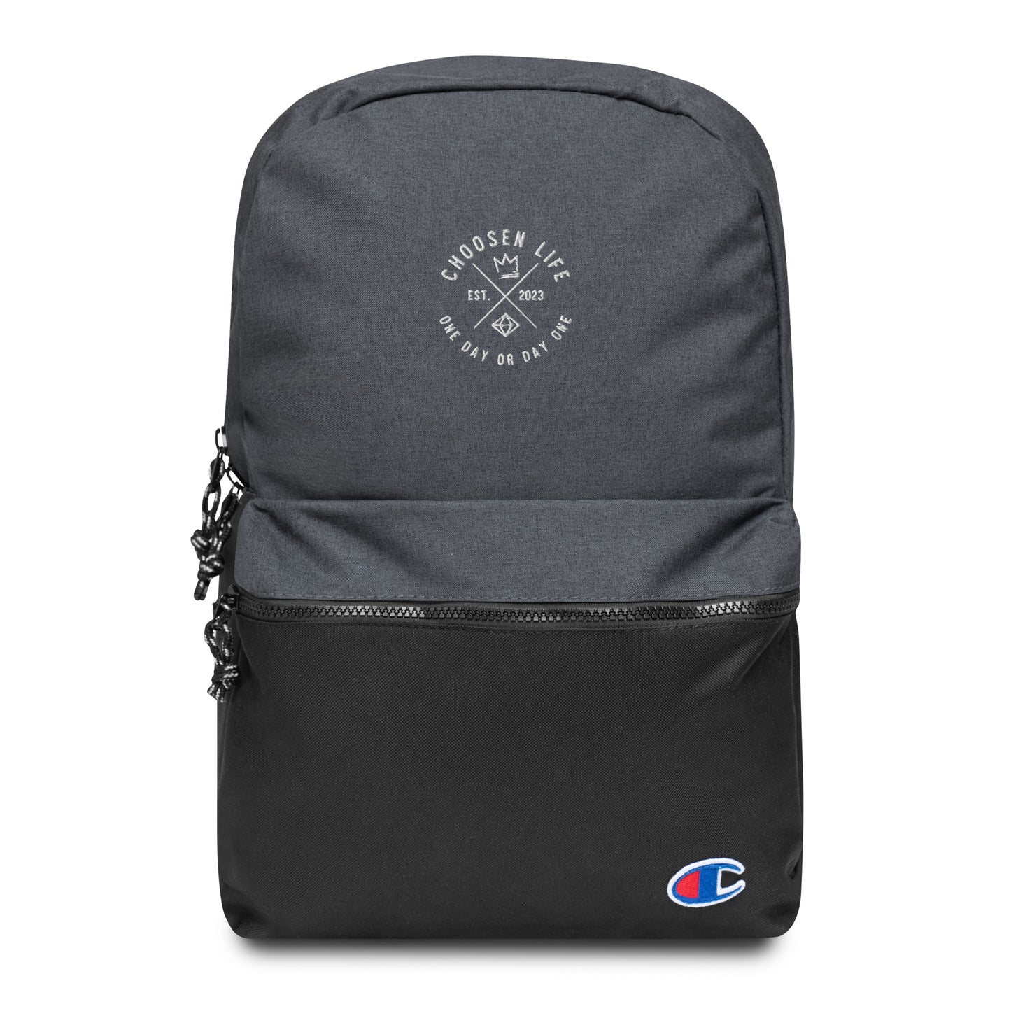 3. Choosen Life Embroidered Champion Backpack