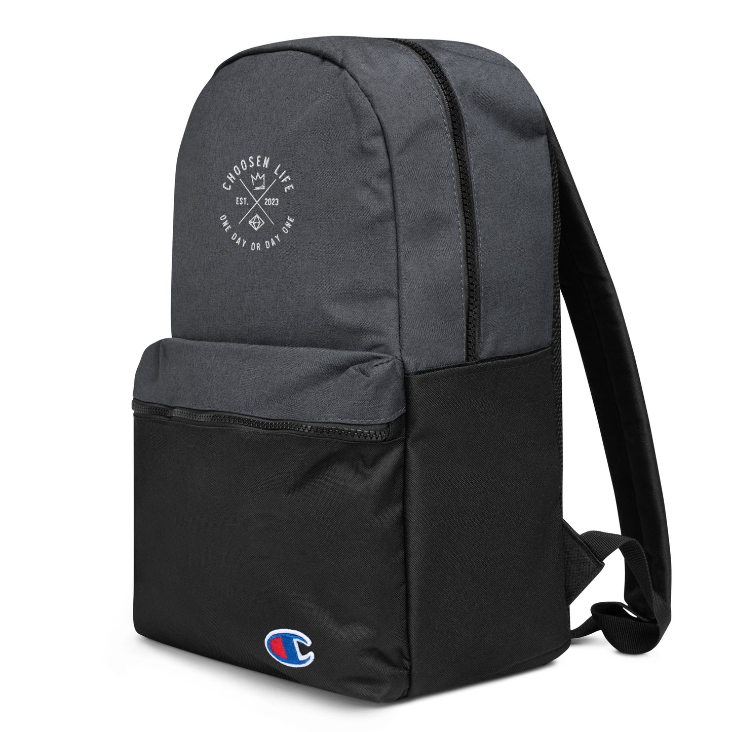 3. Choosen Life Embroidered Champion Backpack