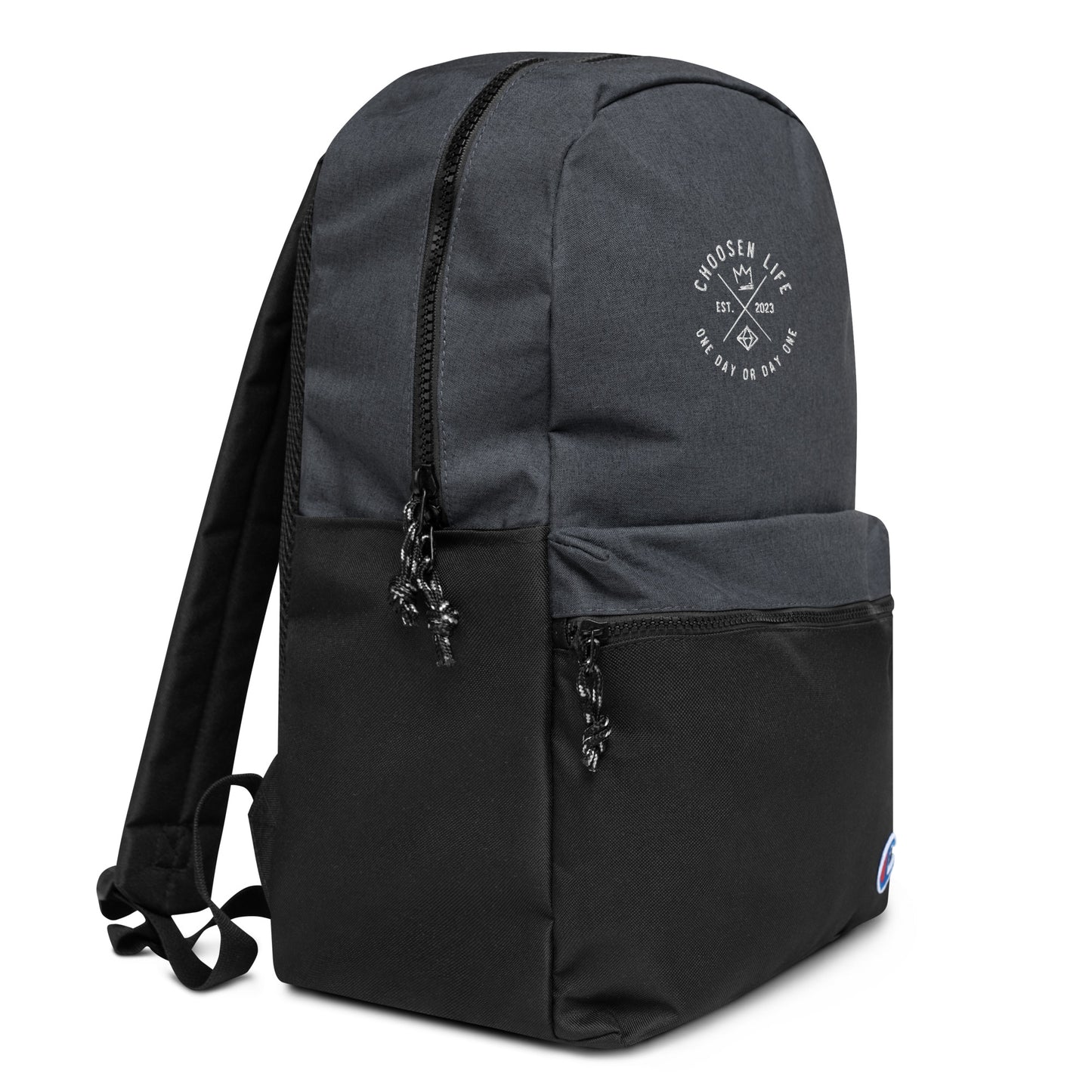 3. Choosen Life Embroidered Champion Backpack