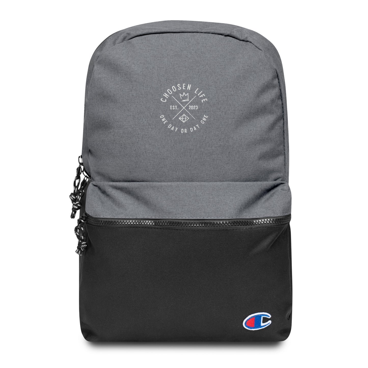 3. Choosen Life Embroidered Champion Backpack