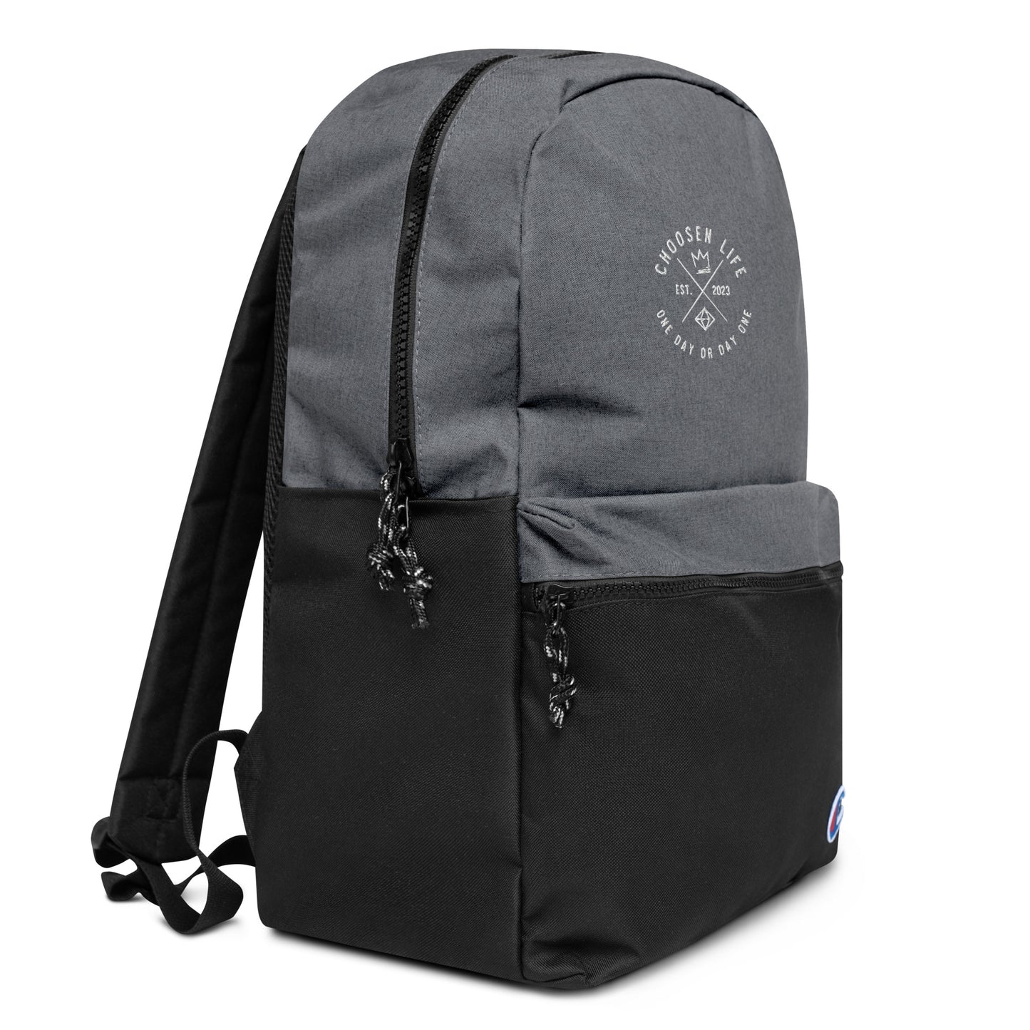 3. Choosen Life Embroidered Champion Backpack