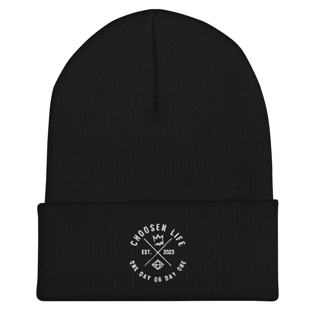 1. One Day or Day One Cuffed Beanie
