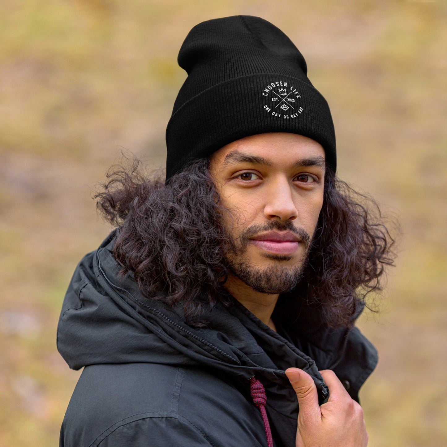 1. One Day or Day One Cuffed Beanie