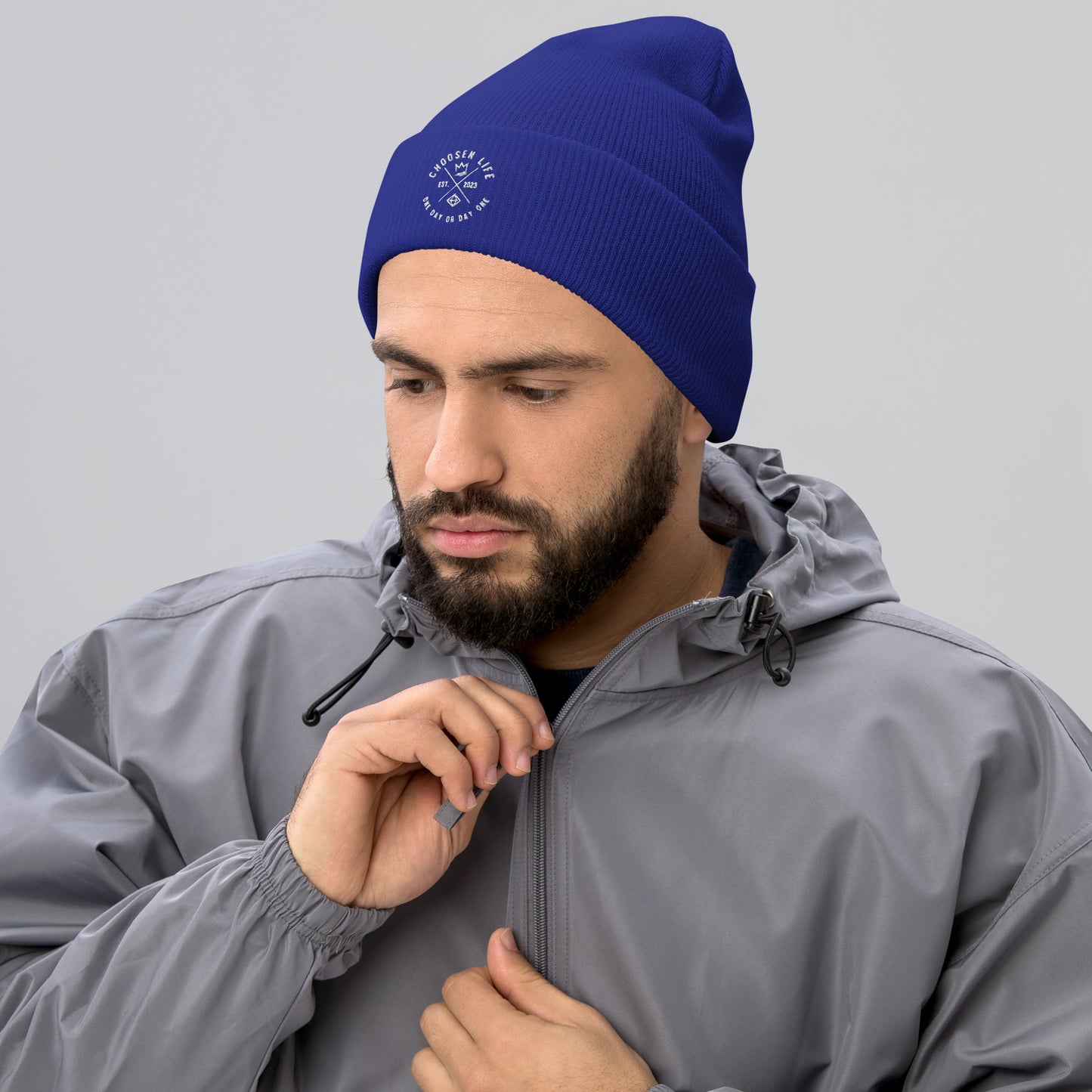 1. One Day or Day One Cuffed Beanie