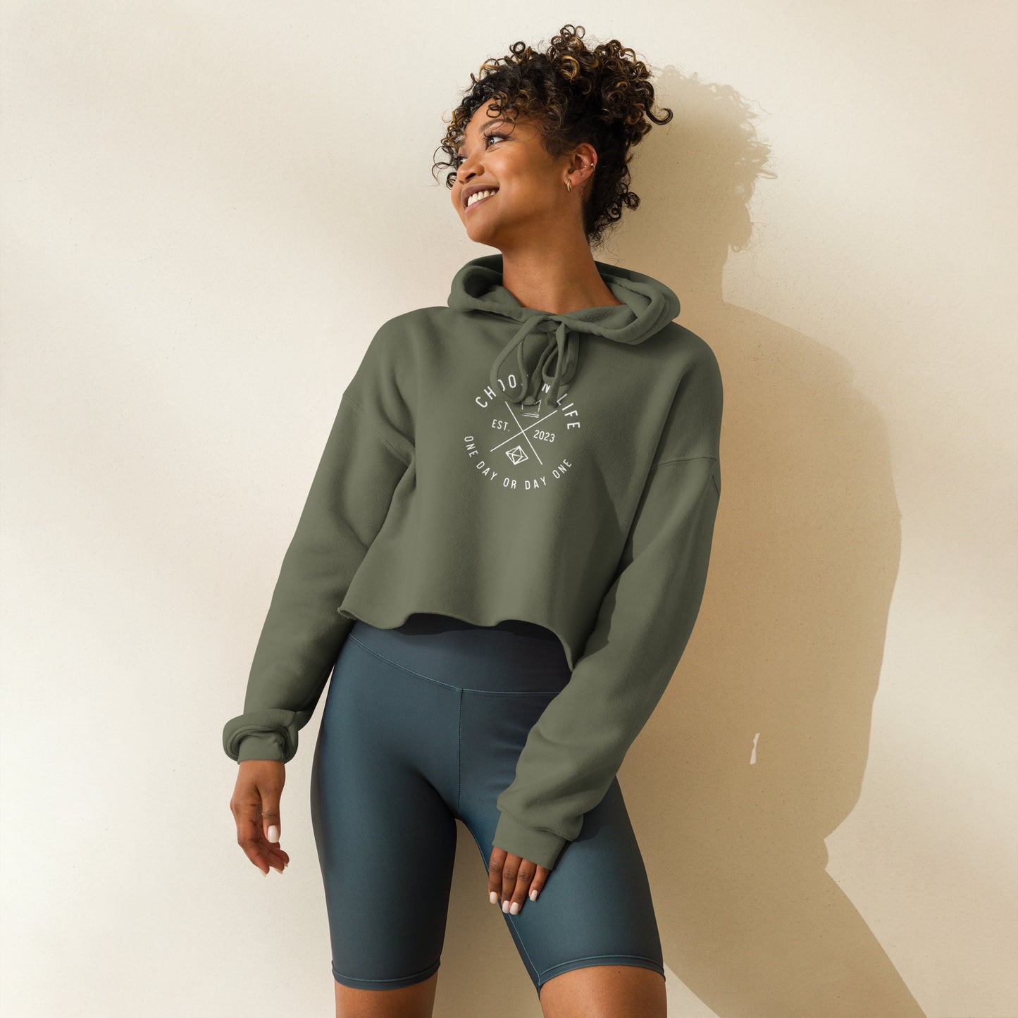 2. Crop Hoodie